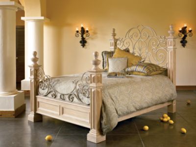 Metal and Wood Bed (King)