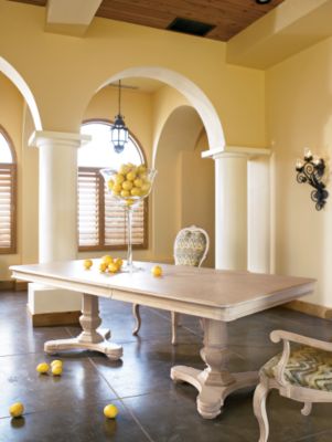 Double Pedestal Dining Table