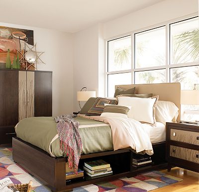 Bedroom Furniture King on Home Bedroom Furniture Colorplay Upholstered Headboard King