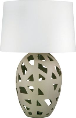 Lyman - Taupe Bisque Ceramic Table Lamp