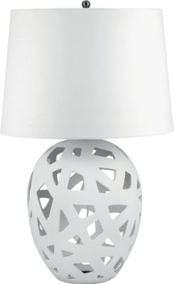 Lyman - White Bisque Ceramic Table Lamp