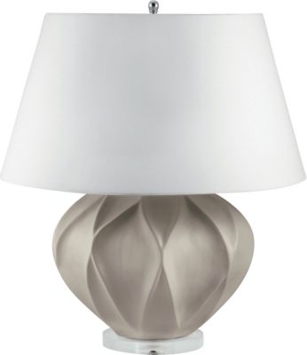 Sydney - Taupe Bisque Lotus Ceramic Table Lamp