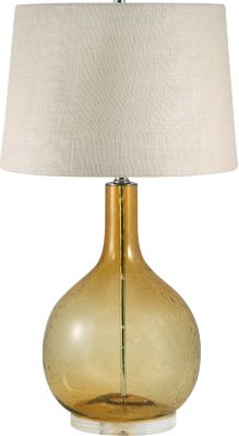Accessories - Loren - Amber Seed Glass Table Lamp