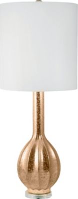 Accessories - Radha - Glam Fluted Gourd Porcelain Table Lamp