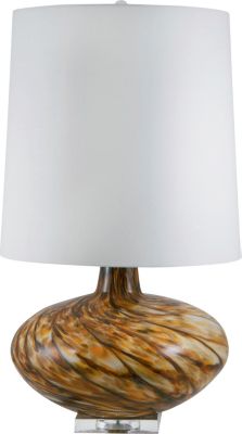 Reneda - Amber Swirl Glass Table Lamp