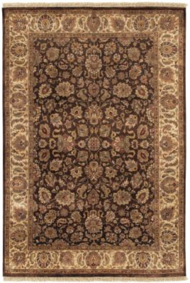 Monarch - Black/Fern/Coral Rug - 5'6