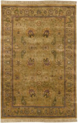 Bijou - Gold/Medium Jade/Dusty Rose Rug-5'6