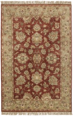 Gallery - Burgundy/Pale Green/Tan Rug - 5'x8'
