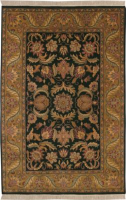 Bijou - Black/Dark Gold Rug - 5'6