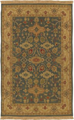 Easton - Blue/Beige/Red Burgundy Rug - 6'x9'