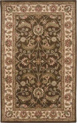 Accessories - Raven Rug - Chocolate/Forest/Beige