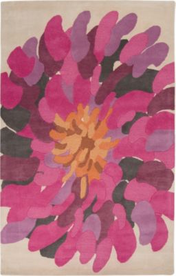 Accessories - Pinwheel - Ivory/Fuschia/Raspberry Rug - 5'x8'