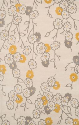 Groundworks - Ivory/Gray/Yellow Rug - 5'x8'