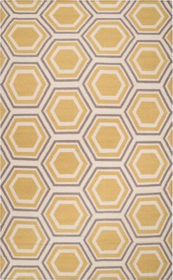 Accessories - Tracings - Yellow/Cream/Gray Rug - 5'x8'