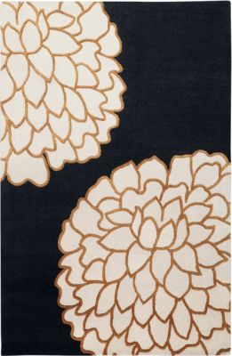 Ronna - Golden Brown/Bone/Black Rug - 5'x8'