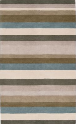 Vermillion - Oatmeal/Peach Cream/Gray Rug - 5'x8'