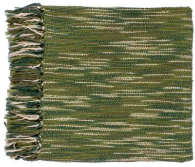 Barlow Throw - Ivory/Green