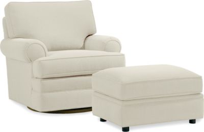 Swivel Chairs  Living Room on Living Room Furniture Upholstery Leather Chesapeake Swivel Base Chair