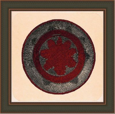 Small Tusayan Basketry I in Red