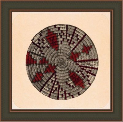 Small Tusayan Basketry II in Red