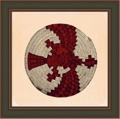 Small Tusayan Basketry III in Red