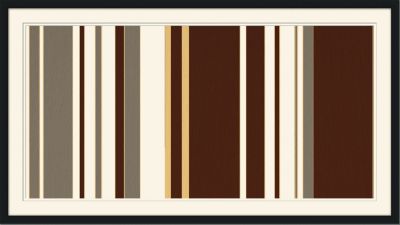 Mod Pinstripe 3 - Grey, Chocolate, Dijon