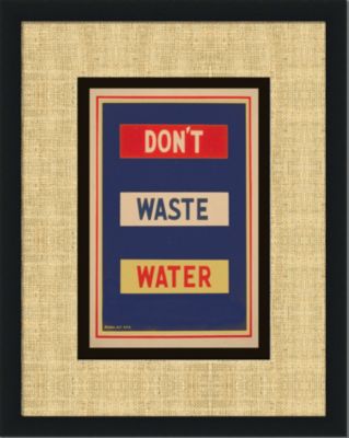 Vintage Green - Don't Waste Water