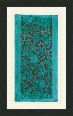 Turquoise and Brown Katagami