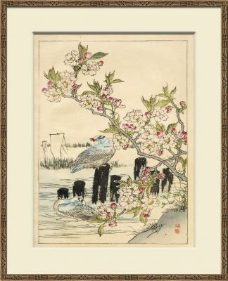 Asian Garden Etchings B