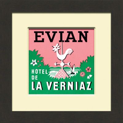 Evian Vintage Luggage Tag