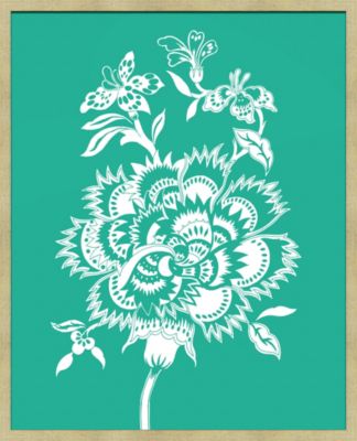 Vintage Flora Quilt Pattern in Peacock A