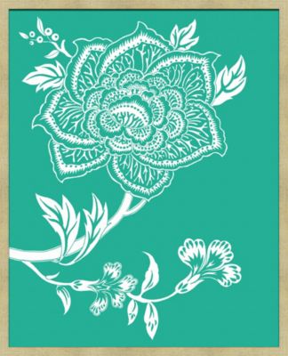 Vintage Flora Quilt Pattern in Peacock B