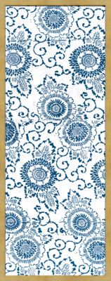 Indigo Blue Designs for Kimono in White A