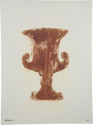 Urn Design in Terra Cotta & Ivory - V