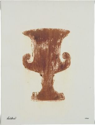 Urn Design in Terra Cotta & Ivory - V