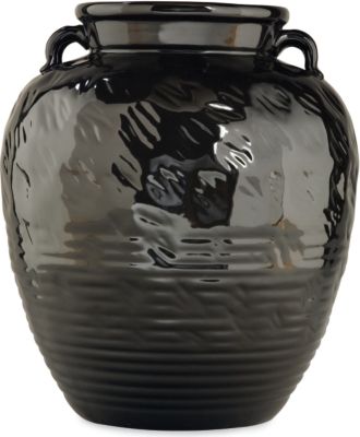 Accessories - Large Black Porcelain Floor Vase