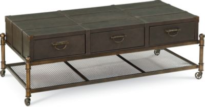 Leather Cocktail Table