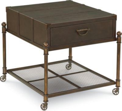 Leather End Table
