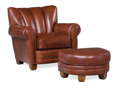 Martini Cigar Chair and Ottoman (0609-07)