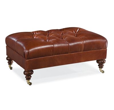 Furniture Touch  on Thomasville Furniture   Upholstery  Leather Regatta Ottoman