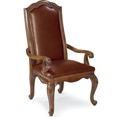 Leather Chairs Furniture on Furniture   Upholstery  Leather Vintage Chateau Dining Arm Chair