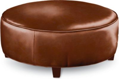 Brooklyn Round Plain Top Ottoman