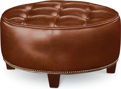 Brooklyn Round Button Top Ottoman
