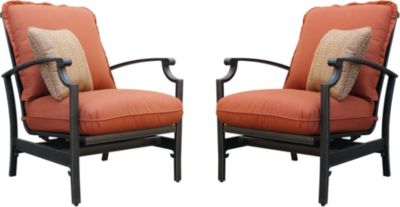 Messina Concealed-Motion Club Chairs (Paprika)