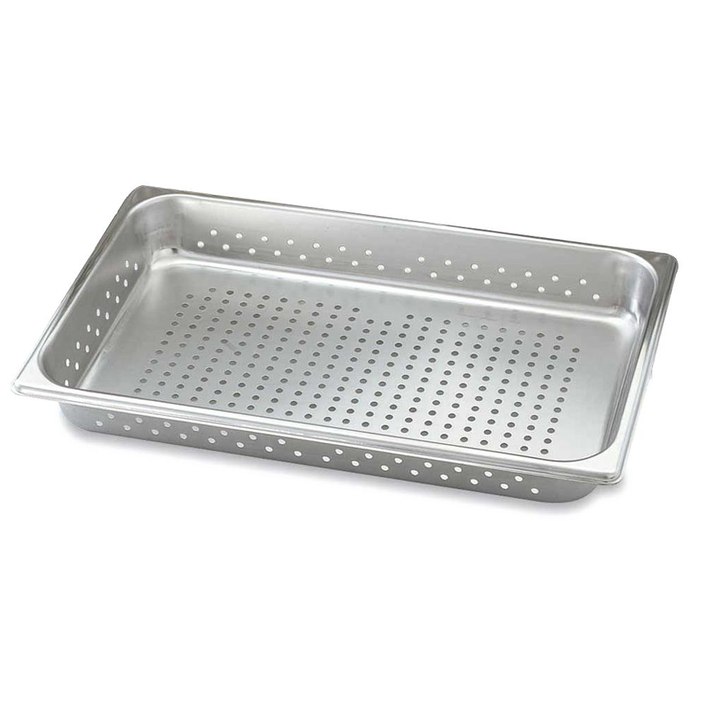 SuperPanV&trade; S/S Full Size x 2.5" D Perforated Steam Table Pan