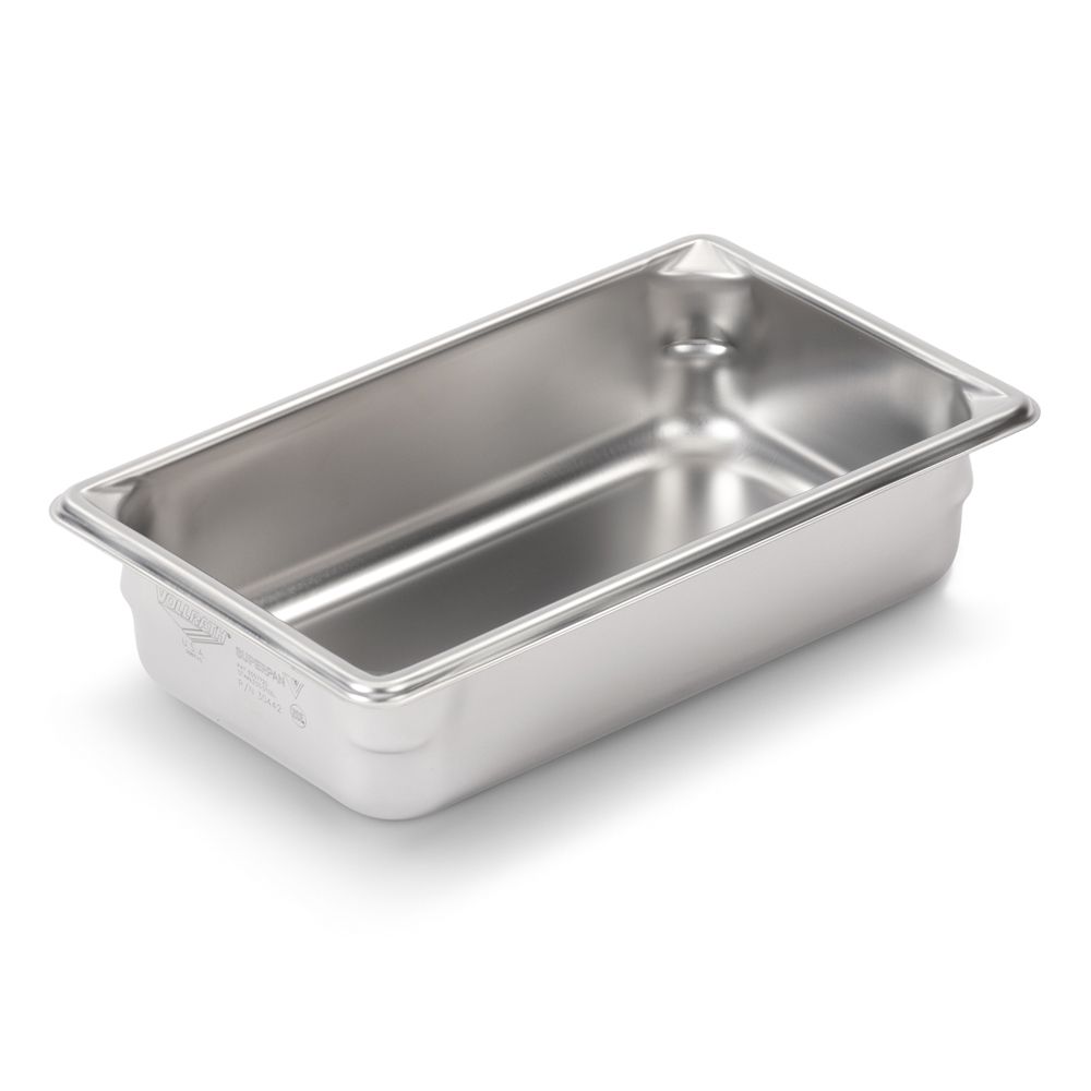 Vollrath&reg; SuperPanV&trade; S/S 1/4 Size x 2.5"D Steam Table Pan