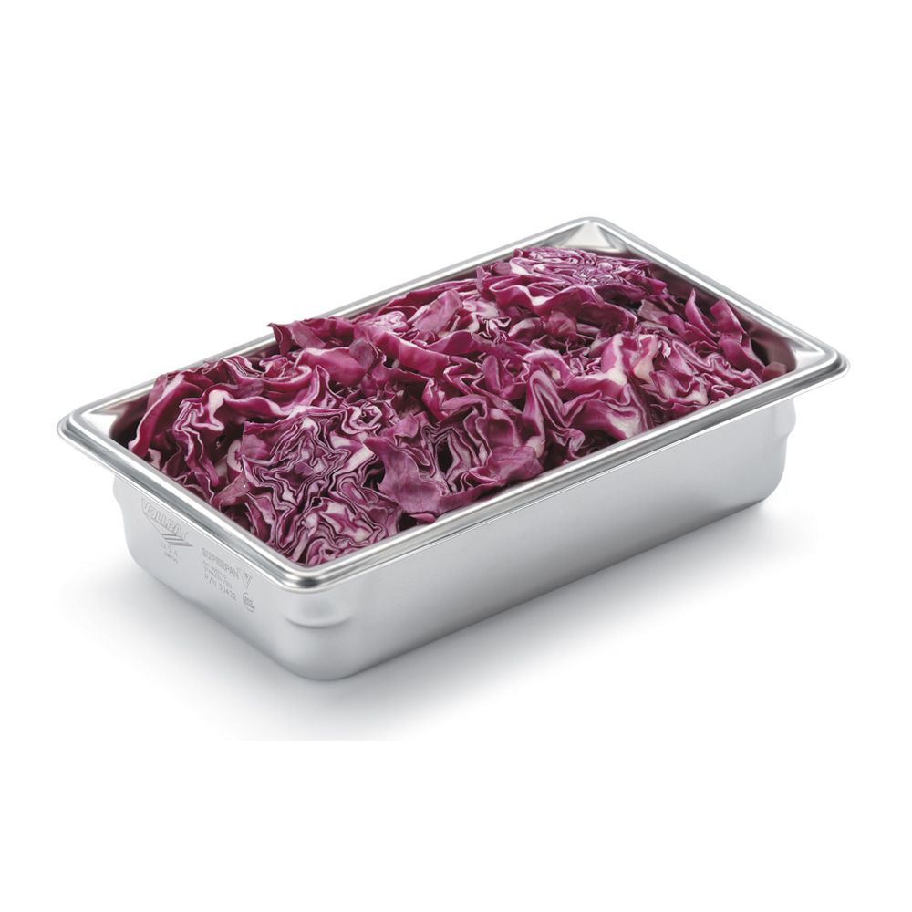 Vollrath&reg; SuperPanV&trade; S/S 1/4 Size x 2.5"D Steam Table Pan