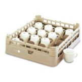 Full Size Short 16-Cup Rack, Cocoa, 19-3/4x19-3/4x4-1/8