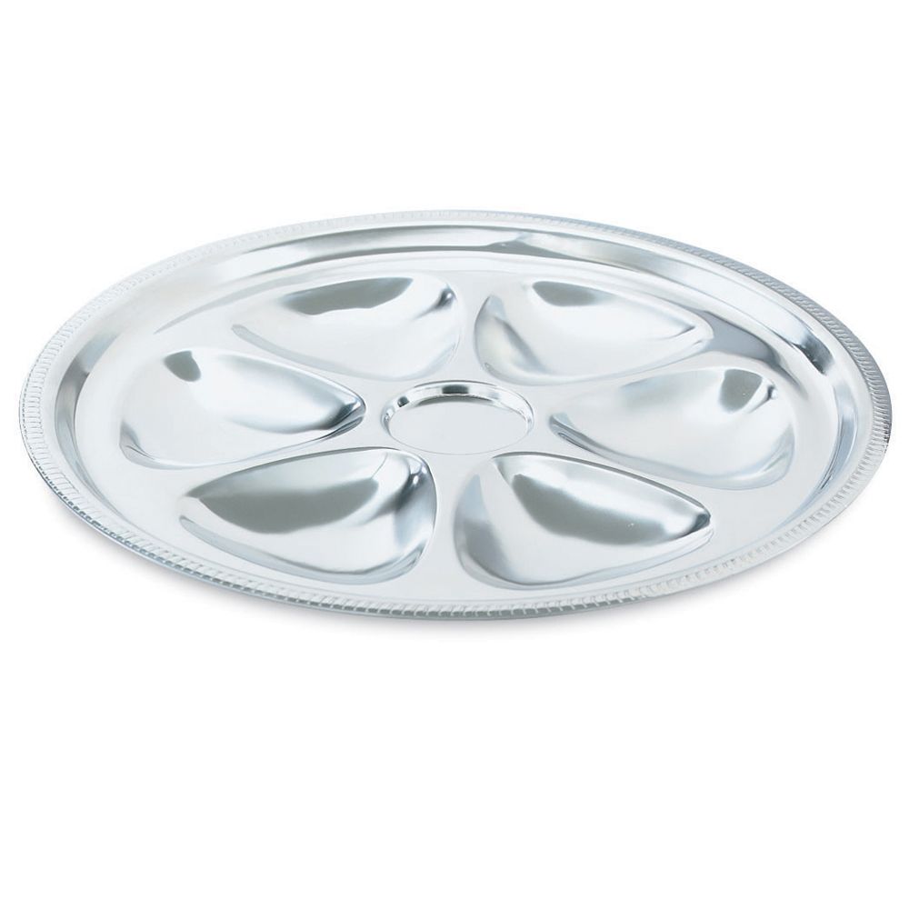 Vollrath Mirror Finish S/S 10" 6-Well Oyster Plate