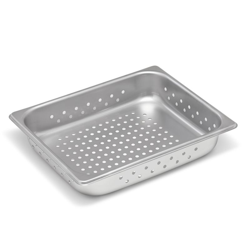 SuperPanV&trade; S/S 1/2 Size x 2.5" D Perforated Steam Table Pan